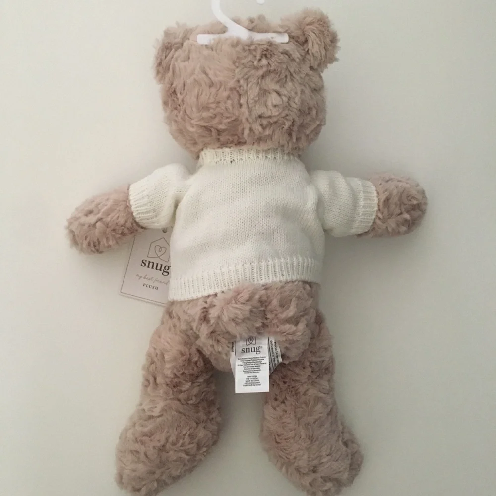 NEW Plush Bear with Sweater Embroidered Born in 2026 CuddleToy Newborn Gift